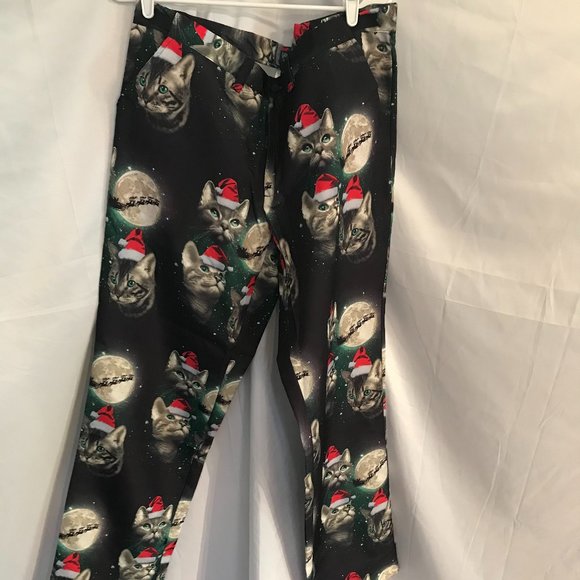 Life Of The Party Suit Adult Christmas Cat Faces Full Body Santa Suit (Untested) - Picture 6 of 9